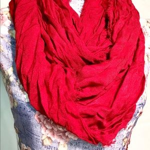 NWT red drape Kohl’s scarf